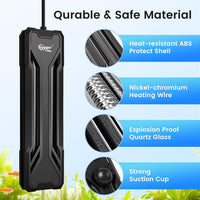 hygger Aquarium Heater 300W/500W/800W/1000W - Black-1000W for 130-260 Gallon - image 3