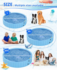 YSJILIDE 2-in-1 dog pool and sprinkler splash pad for large dogs, 63 x 12 inch - view 4