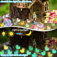 DULEFUN 150 mini resin animal and duck figurines in bright colors - view 27