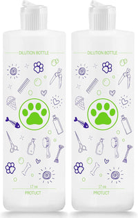 2 Pack Pet Shampoo Dilution Bottles - 4
