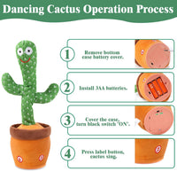 MIAODAM Dancing Talking Giraffe Toys - Cactus Toy - image 3