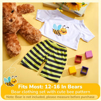 Skicuff pink 2-piece teddy bear pajama outfit with top and pants - view 7