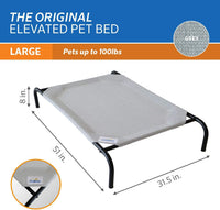 Coolaroo Original Elevated Dog Bed - Large Dog Bed / Grey (Pack of 1) - image 3