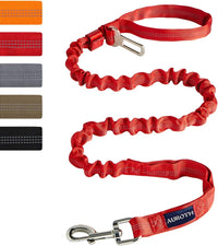 AUROTH Bungee Dog Leash for Large Dogs - Red / MAX: 4.5 FT