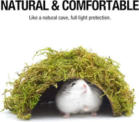 Hamster Hideaway/Hideout,Mossy Cave Hide,Hamster House/Hides,Hamster Cage Accessories for Gguinea Pig/Hedgehogs/Gliders/Rats/Mice and Other Small Animals(Set)