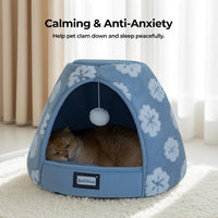 BALANCE Cat Beds for Indoor Cats - 21"L x 21"W x 16"Th / Blue - image 3