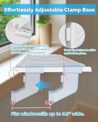 Heavy-Duty Window Sill Perch – All-Metal Frame Supports up to 120 lbs – Durable, Easy-to-Assemble Cat Hammock for Large and Multiple Cats (XL 1PC)