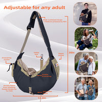 Dog Carrier Sling, Dog Carriers for Small Dogs Up to 20lbs - Black - image 4