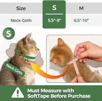 ComSaf Cat Cone Collar Soft - E Cat Collar Cones to Stop Licking After Surgery, Recovery Elizabethan Collar for Cats, Soft Cat Cone for Small Cats Kitten, Waterproof & Lightweight, Brown Leopard, S
