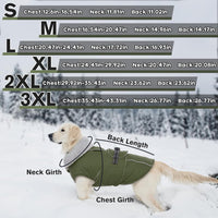 Dog Coats for Large Dogs Waterproof Dog Jacket with Adjustable Fit – Essentials for Dogs - 2XL / Army Green - image 4