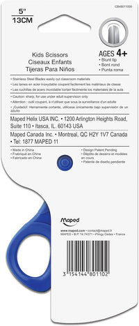 Maped 5 inch blunt tip kids scissors with stainless steel blades - view 2