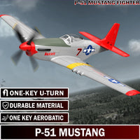 LEAMBE 4 Channel RC Plane, Ready to Fly Aerobatic Aircraft - White / Large - image 2
