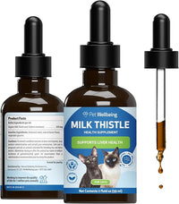 Milk Thistle for Cats - Milk Thistle Liver Detox Support, Organic Herb - Pet Wellbeing Vet-Formulated Holistic Supplement - 2oz (59 ml)