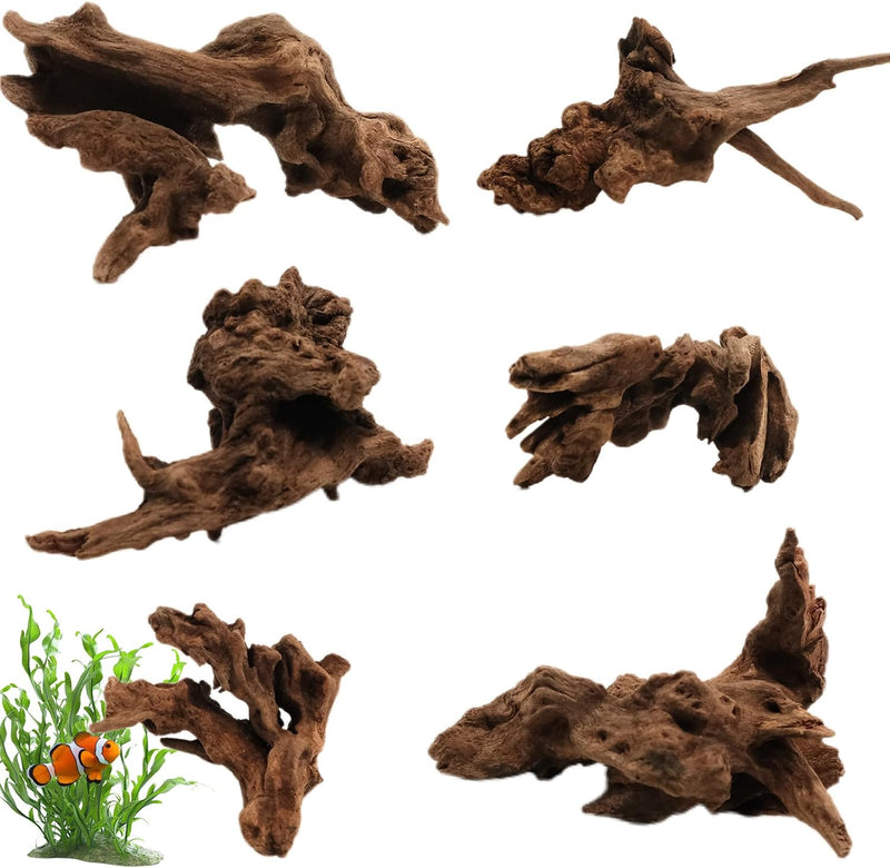 6PCS Natural Driftwood 3"