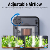 Aquarium Air Pump,Ultra-Quiet/Small Size/More Output Air Pump for Fish Tank 1.5w/29GPH/14Kpa,with - 1.5W/29GPH （20-40gal） - image 2