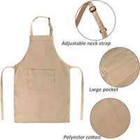 Aurya kids apron and chef hat set in light blue with front pocket and adjustable strap - view 29