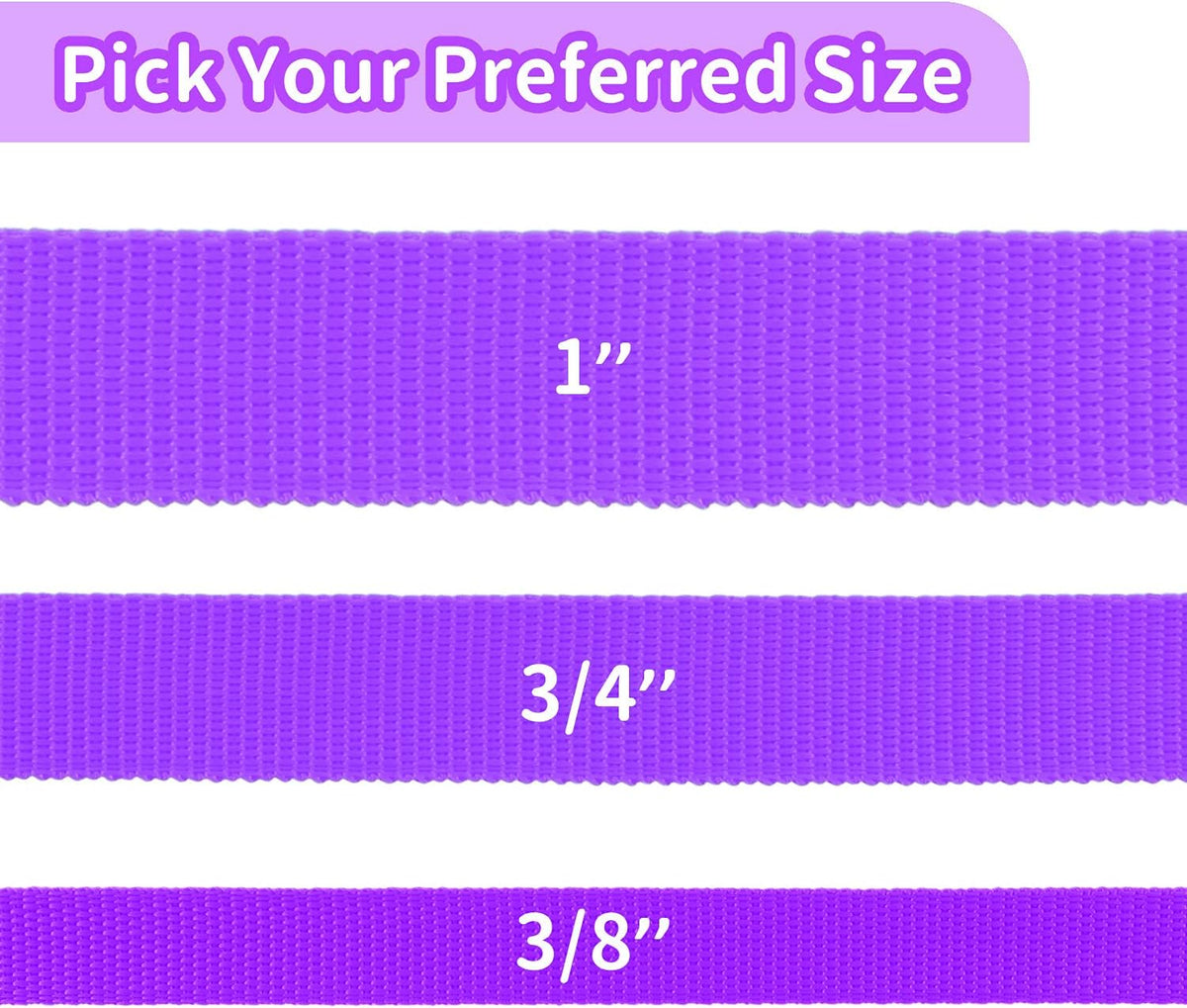 Hi Kiss Dog/Puppy Obedience Recall Training Agility Lead - 20 Feet / T8:Large Dog Thicken purple - image 2