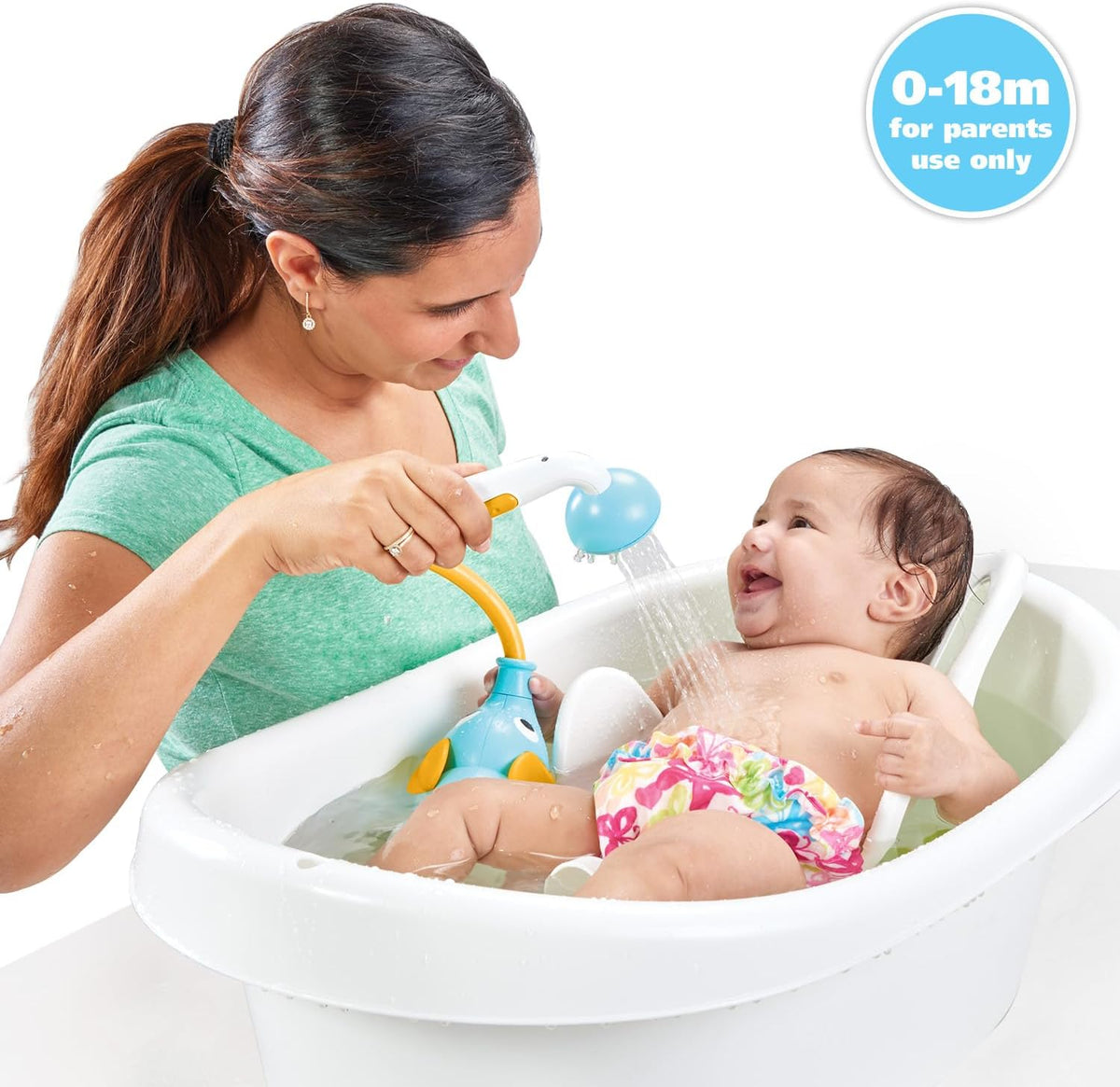 Yookidoo Baby Bath Shower Head - Blue & Orange / 1 - image 2
