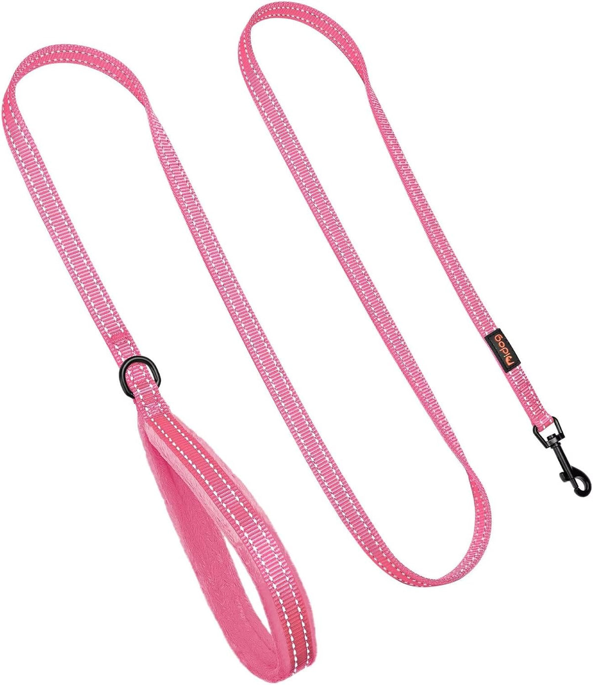 6FT Reflective Dog Leash for Small Medium Dogs, 5/8" Width - Pink / 5/8''x 6 FT - image 3