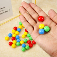 Gejoy 150 plastic replacement marbles in assorted colors for frog games - view 3