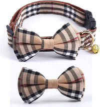 SuperBuddy Dog Collar, Adjustable Dog Collar with Bowtie - Large / Brown - image 2