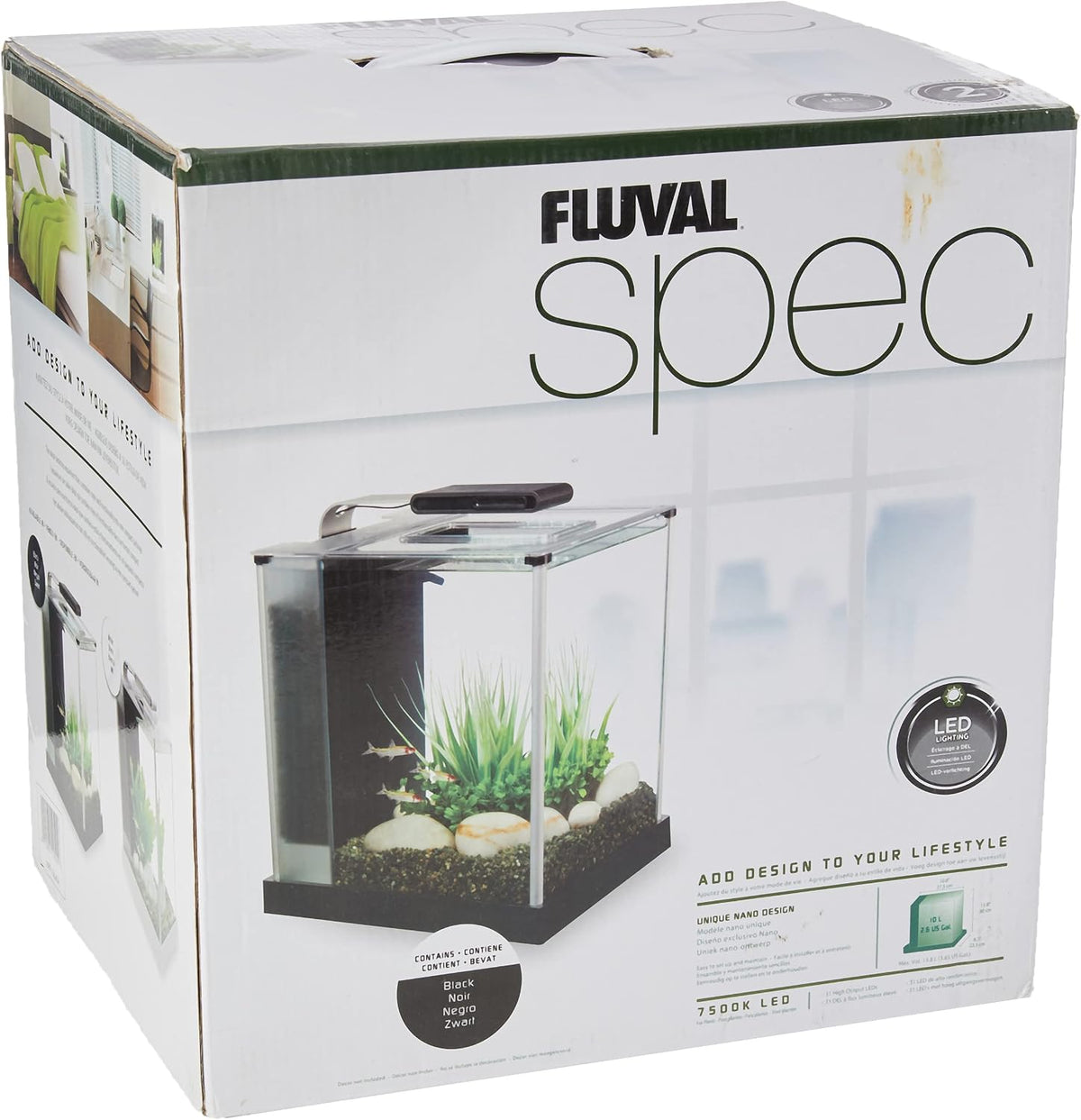 Fluval SPEC Aquarium Kit – Essentials for Fish - 2.6 Gal. / Black - image 4