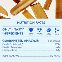 Native Pet Yak Cheese Himalayan Dog Chews - Long Lasting Dental Sticks for Medium Breeds – 100% All Natural Himalayan Yak Chews for Medium Dogs – Cheese Bone for Aggressive Chewers - 10 Per Pack