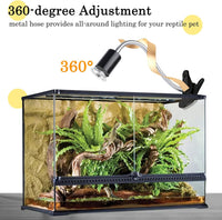 LUCKY HERP Reptile Heat Lamp with Clamp - 50+50 - image 4