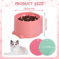 2 Pcs Raised Slow Feeder Cat Bowl - image 2