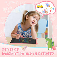 EooCoo Kids LCD Writing Tablet, Stocking Stuffers for Toddler - 8.5”Pink&Blue - image 3