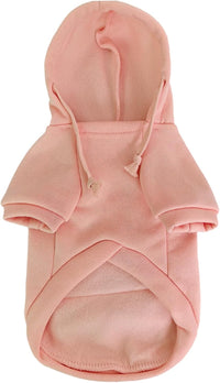 Dog Hoodies for Small Dogs with Zipper Pocket - Pink / Large - image 4