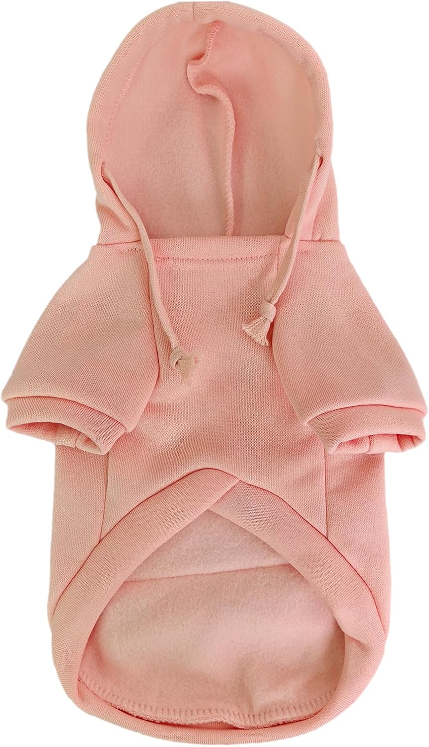 Dog Hoodies for Small Dogs with Zipper Pocket - Pink / Large - image 4
