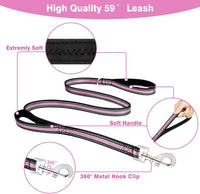 WINSEE Pet Harness Collar and Leash Set - Medium / Pink - image 4