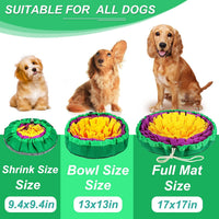 Vivifying Snuffle Mat for Dogs - Yellow&Purple - image 3
