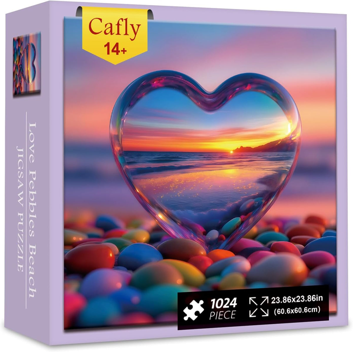 Cafly spiral staircase 1000 piece jigsaw puzzle with playing cards illusion