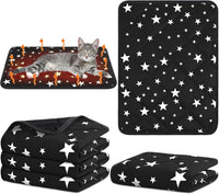 4 Pack Self Warming Cat Bed - Black / 18'' X 24'' / Rectangle