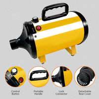 Dog Dryer High Velocity Professional Pet Grooming Dryer – Essentials for Dogs - Yellow - image 3