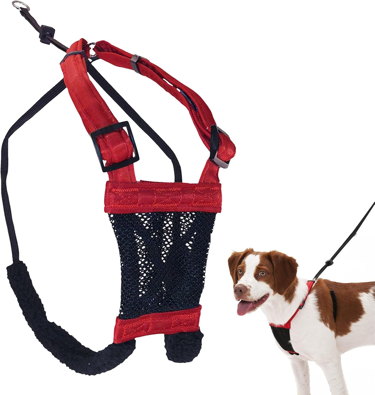 Sporn No Pull Dog Harness - Medium / Red