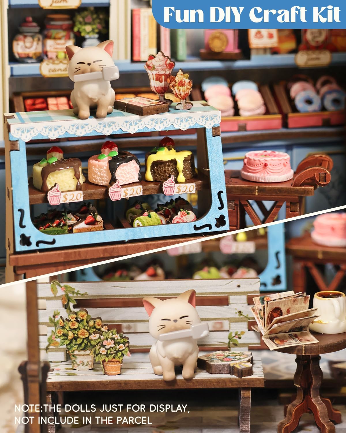 Cutefun Book Nook Kit, Bach Strings Musical Instrument Store - Sweet Marie - image 2
