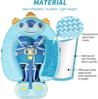 Mambobaby Float with Canopy Size Improved Non Inflatable Infant Baby - Monster Blue - image 2