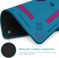 2F22E Mahjong Mat for Table 32.4" x 32.4" - Blue-2 - image 3