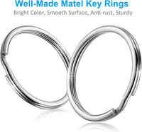 YHYZ Split Key ring Assorted, 5 Sizes - 1 / Alloy Steel - image 3