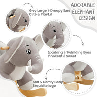 FUNLIO Unicorn Baby Rocking Horse - Elephant-gray - image 3