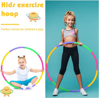 Vinsot plastic hoops for kids, 16 multicolor snap-together exercise hoops - view 13