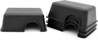 Reptile Hide Box Snake Hide Feel Secure and Safe, Gecko Hide - Black / XS 4 Pcs