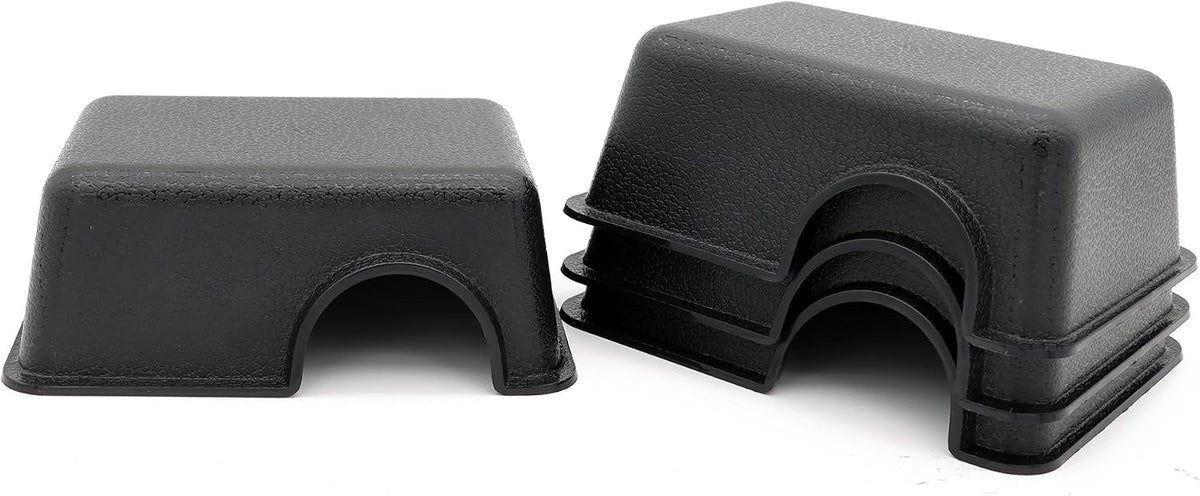 Reptile Hide Box Snake Hide Feel Secure and Safe, Gecko Hide - Black / XS 4 Pcs