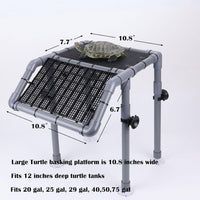 Extra Large Turtle Basking Platform with Artificial Grass – Essentials for Fish - Basking Platform 10.8" W × 7.7" D - image 3