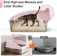 AIPERRO Stainless Steel Litter Box - Cute Pink / XX-Large - image 3