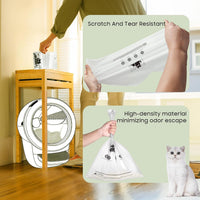 90 Pack Cat Litter Box Robot Model 5/4/3 Waste Bags - Transparent / 1 Count (Pack of 40) - image 3