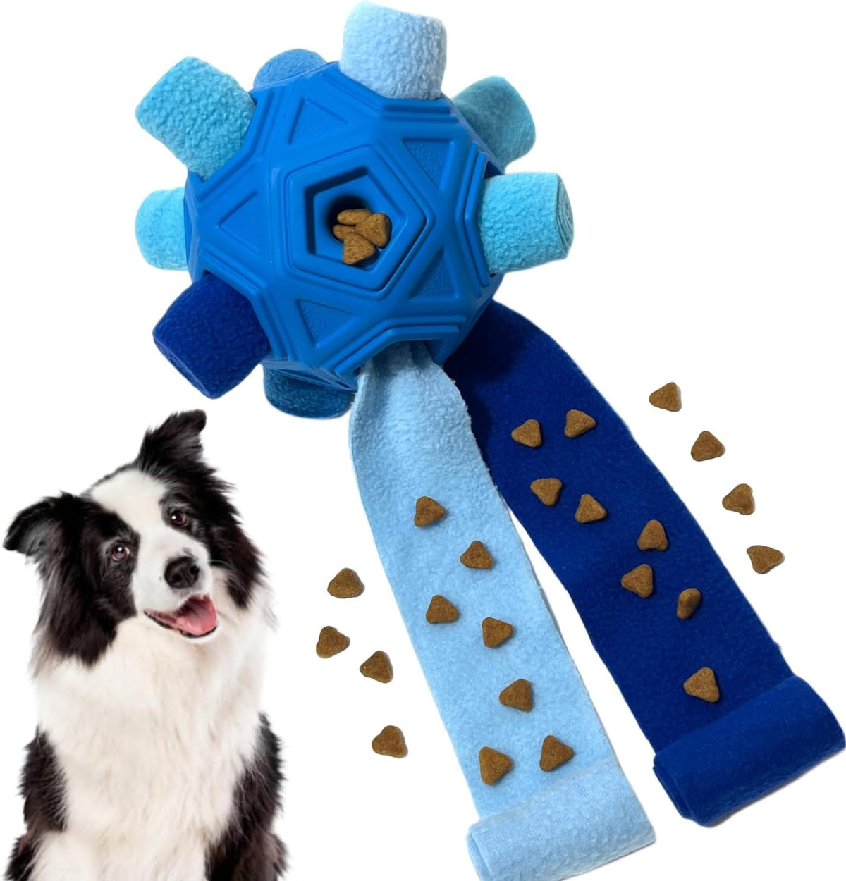 Interactive Snuffle Ball for Dog Toys Unbreakable Upgrade Ball Toy – Essentials for Dogs - Blue